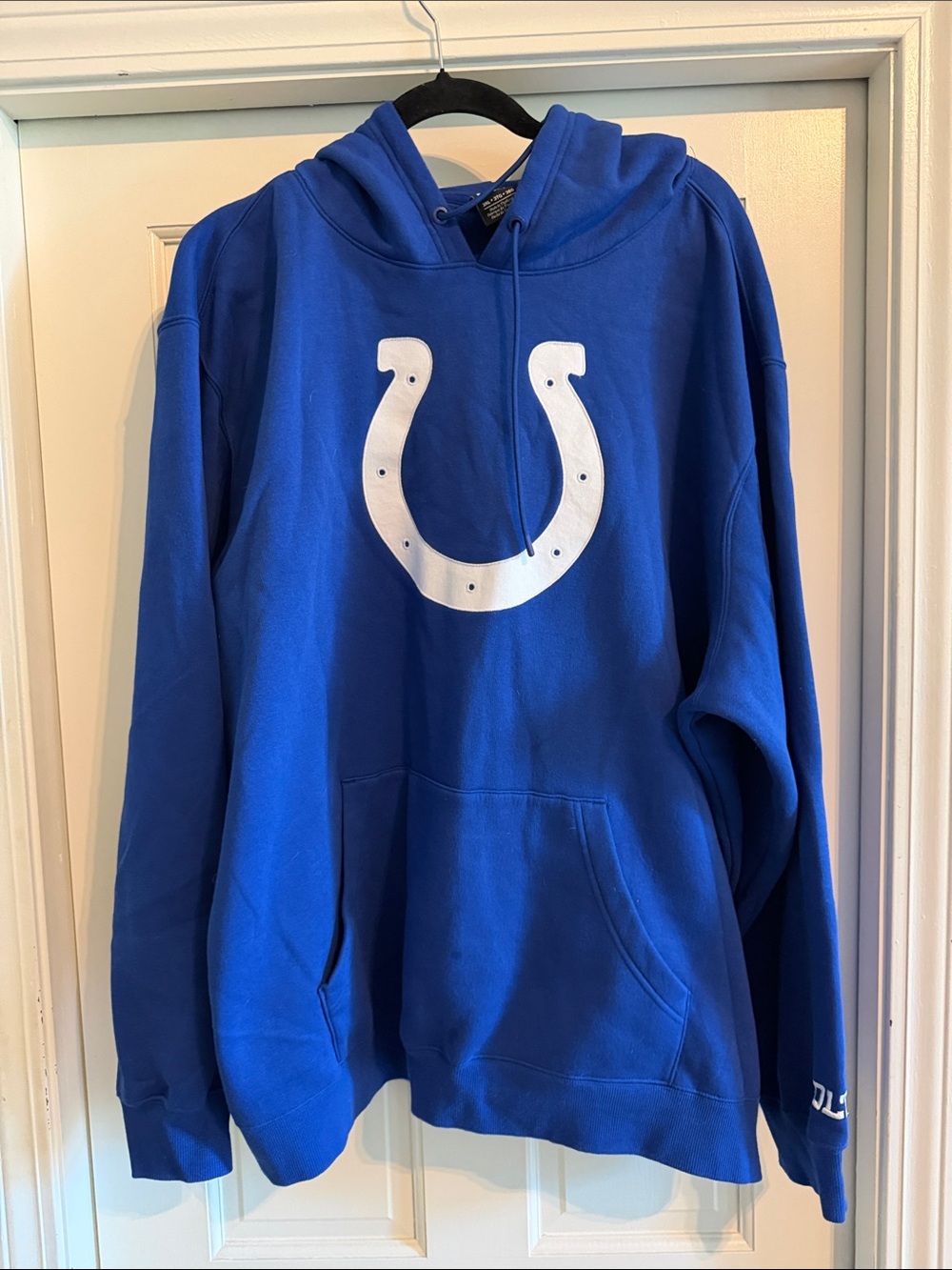 Fanatics Royal Blue Pullover Hoodie with Logo Tag